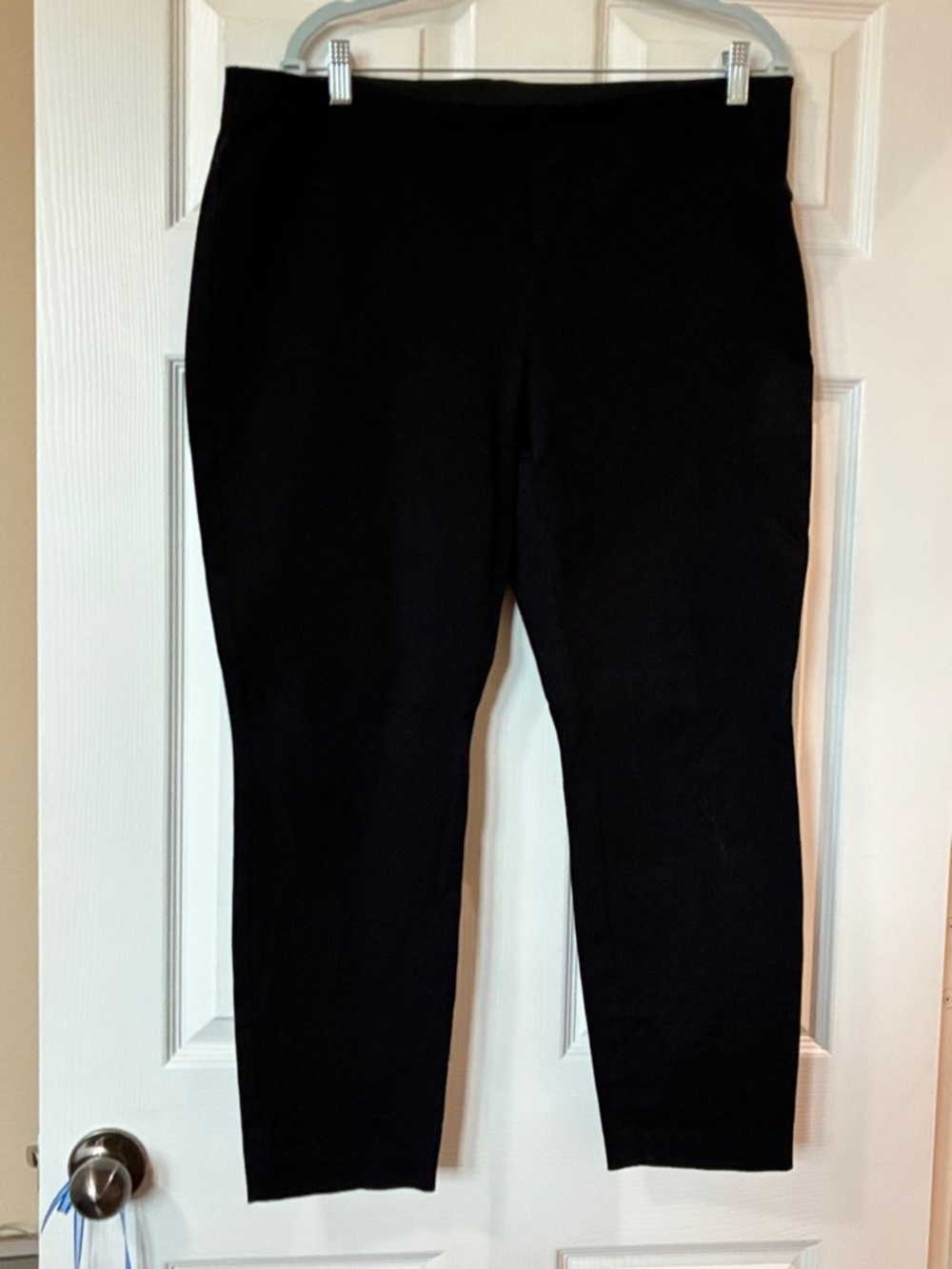 CAbi 5174 Black Pants with Subtle Rib Detail
